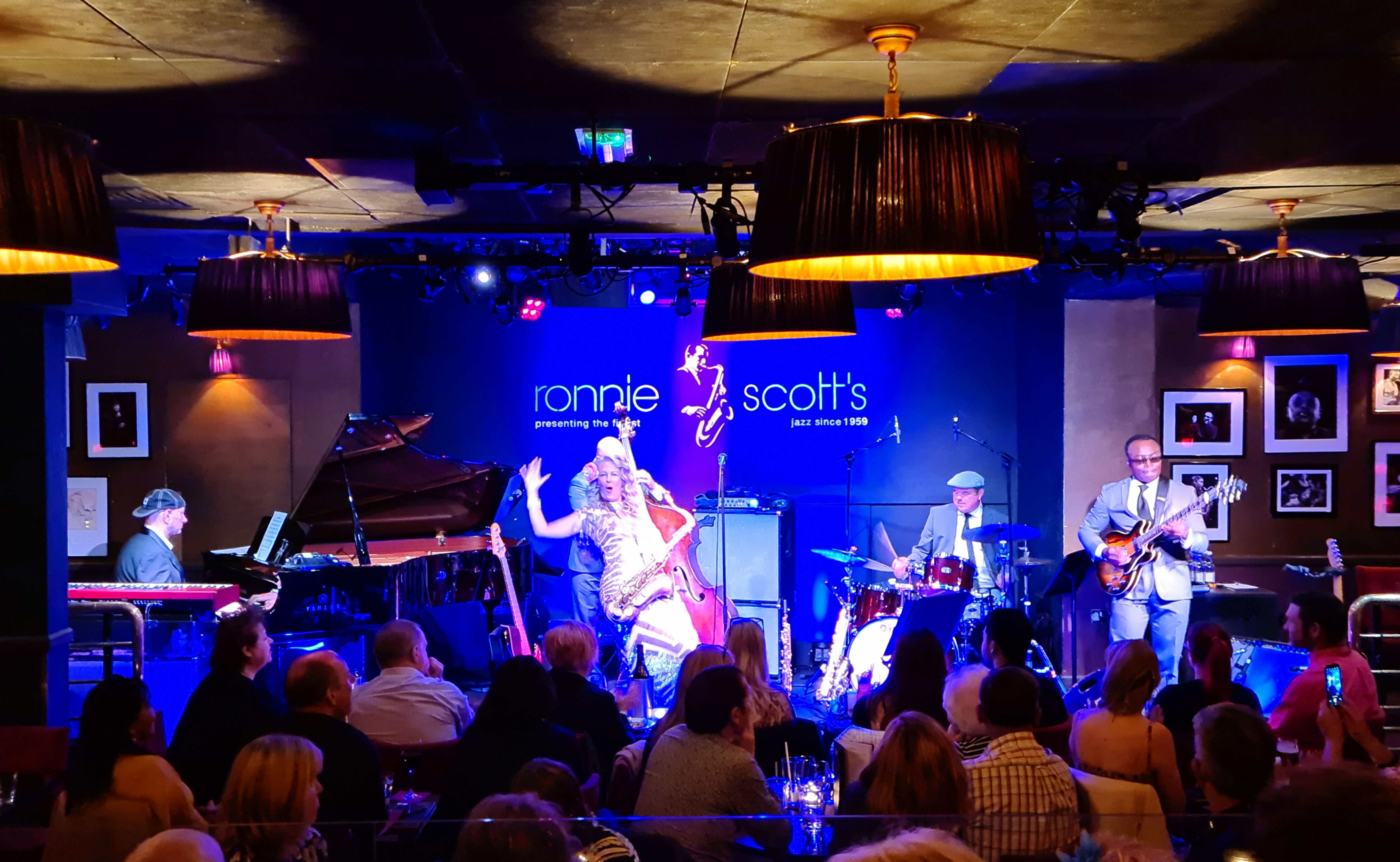 On stage at Ronnie Scott's